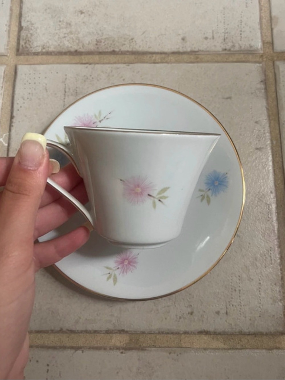 Vintage Edwin M. Knowles China Teacup & Saucer
